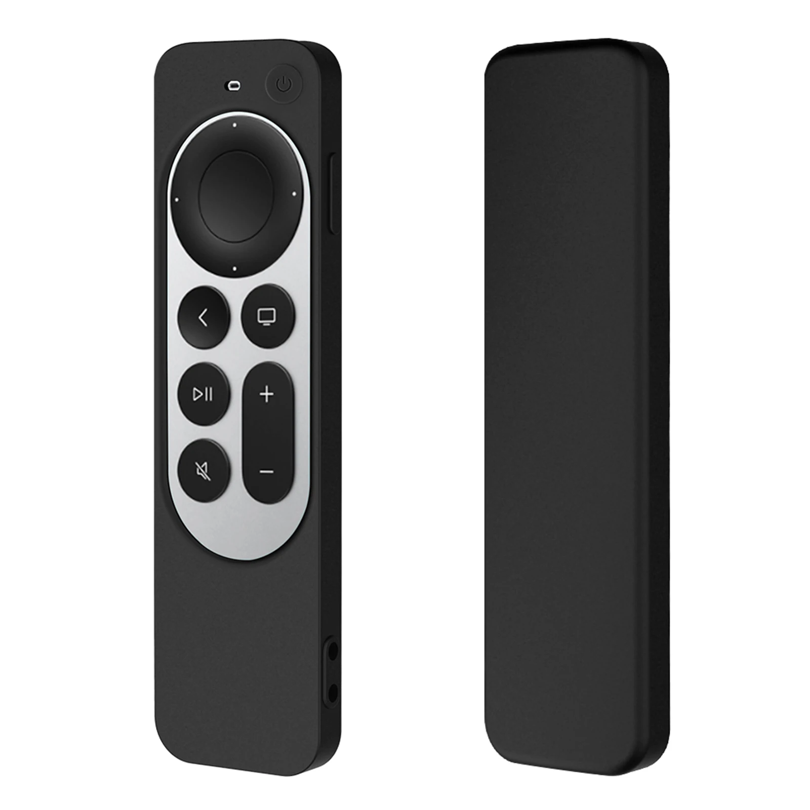 Silicone All-inclusive Remote Control Cases Striped Shockproof Remote Control Protective Cover for 2021 Apple TV 4K