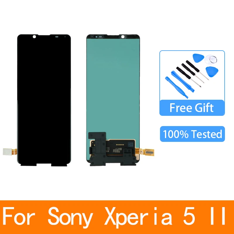 

Для Sony Xperia 5 II, ЖК-дисплей, сенсорный экран, дигитайзер в сборе для Sony Xperia 5 II, сменный ЖК-дисплей, аксессуар