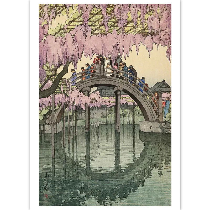 Художественная открытка: японская живопись и ветер ukiyo-e/пейзаж живопись креативная открытка на день рождения/Пейзаж Открытка