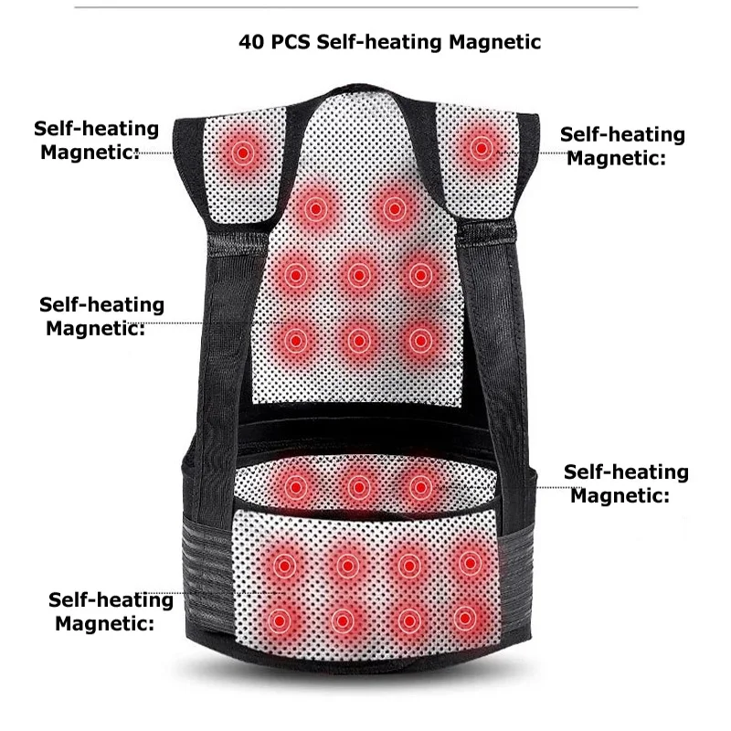 

Waist trainer Self heating Magnetic Brace Support Belt Lumbar Waist Shoulder Corset Spine Support Posture Correct Back Support