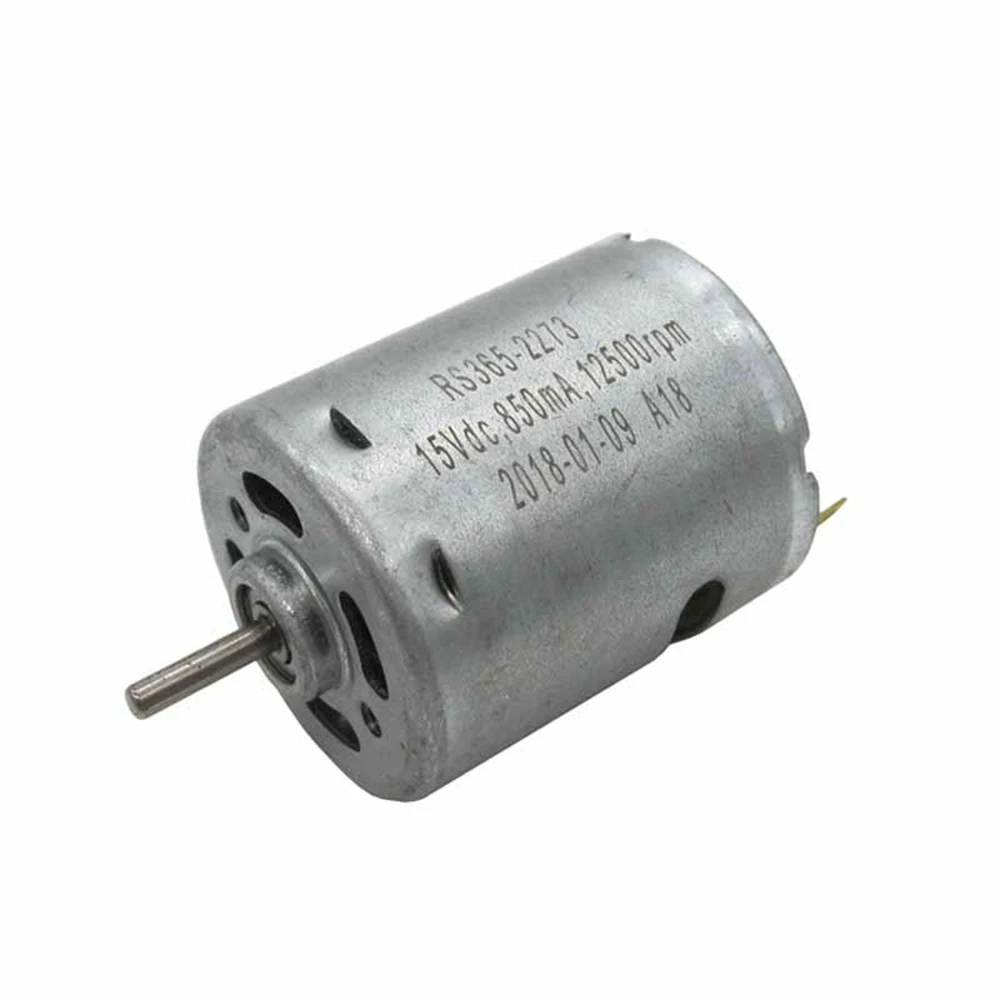 

RS365 Mini Motor Electric DC 12V 15V 18V High Speed 11300rpm-17500rpm Strong Magnetic Carbon Brush DIY Model Toy Engine Fan 365