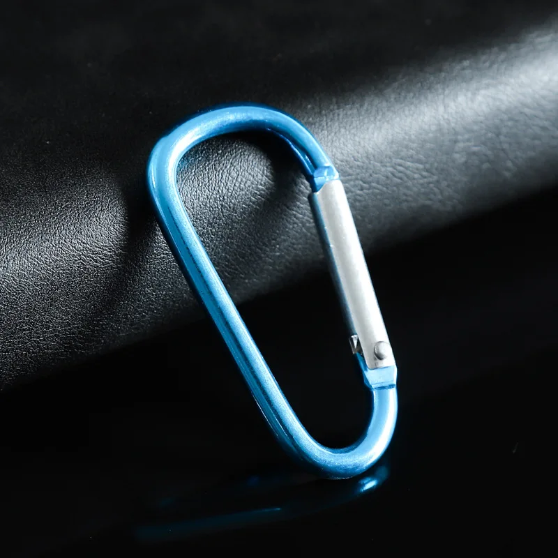 

1/5/10/20/100PCS carabiner aluminum alloy D-shaped hanging buckle climbing safety insurance spring hook luggage backpack
