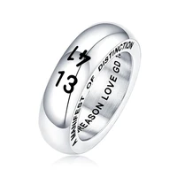 new couple ring titanium steel ring love expression 1314 male and female hip hop personality street style ring