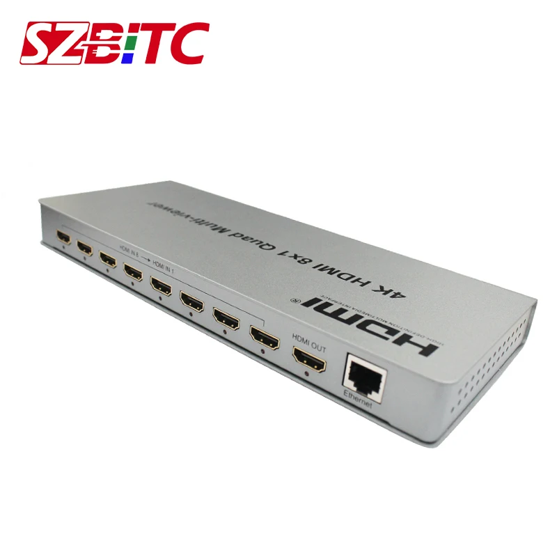 SZBITC 4K HDMI 8x1 переключатель с мультипросмотром 8 в 1 Разделитель дисплеем HD цифровой
