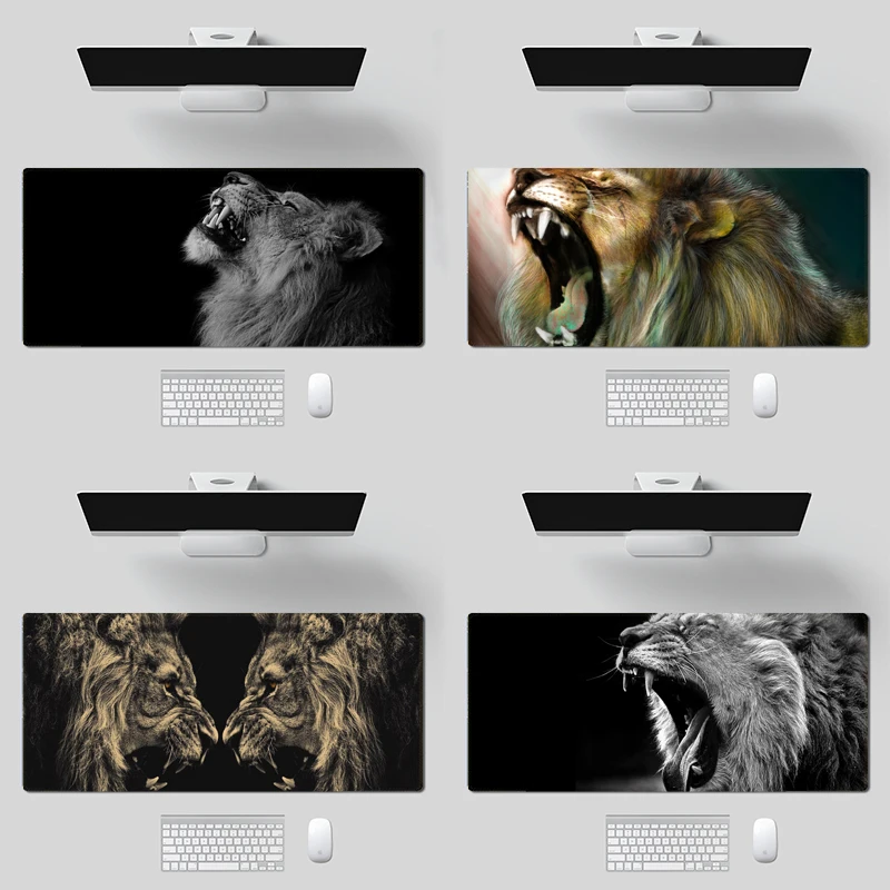 Коврик для мыши и клавиатуры с животными львом | Компьютеры офис