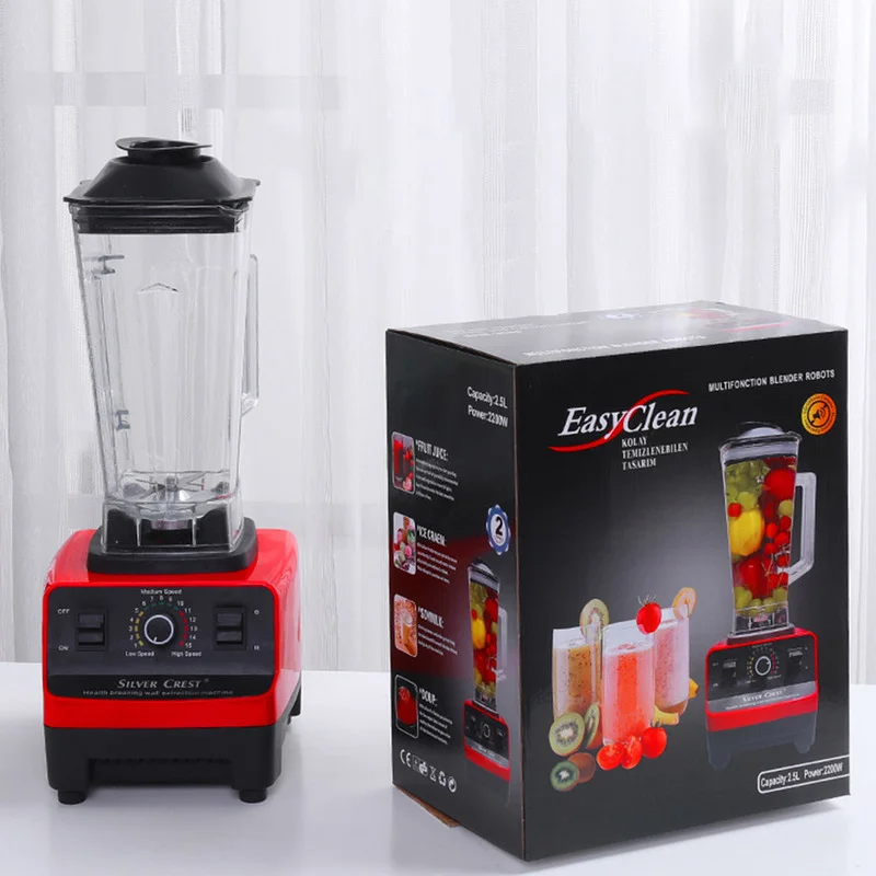 

220V 6 Blade Knife Blender Ground Meat Soy Milk Supplementary Food Juice Kitchen Heating Multifunctional Food Processor