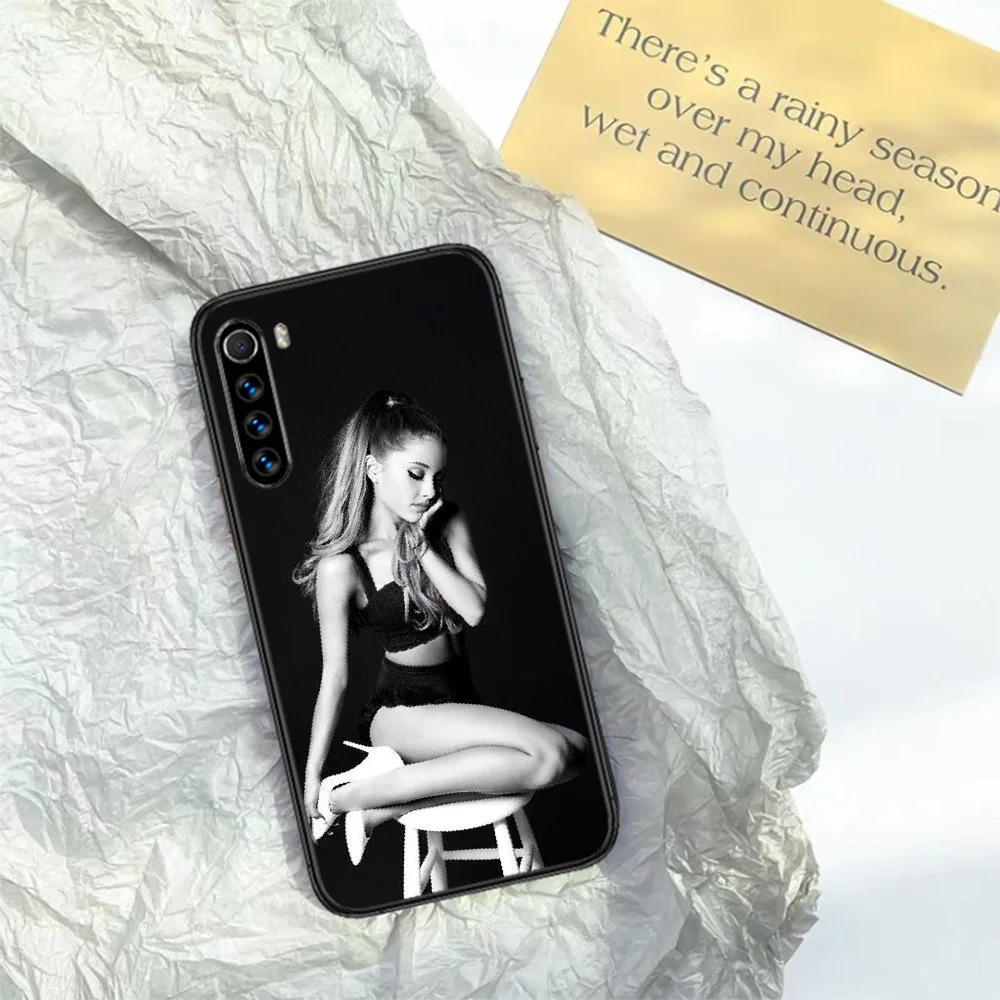 

Ariana Grand Phone Case For XIAOMI Redmi Note 5 7 8 T 9 6A 7A 8A 9S K 20 30 Pro black Waterproof Trend Etui Tpu Cell Painting