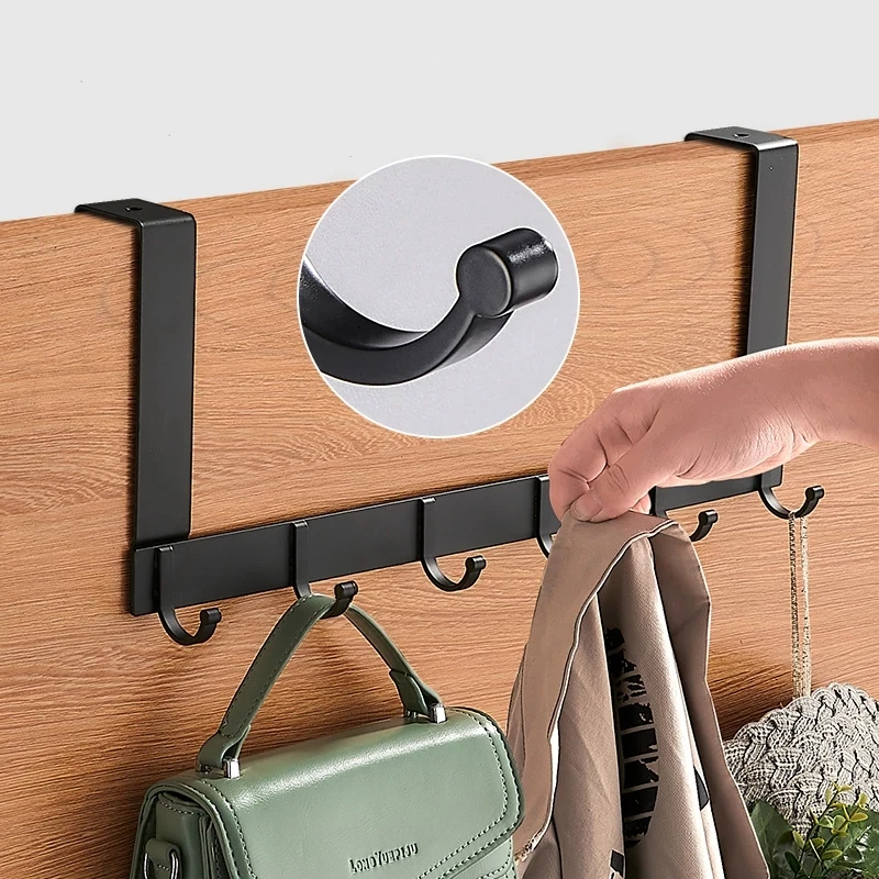 Ganchos para colgar sobre la puerta, accesorios para el hogar, sala de estar, ba&ntilde;o, organizador, estante, ropa, abrigo, sombrero, bolso, colgador de toallas-2