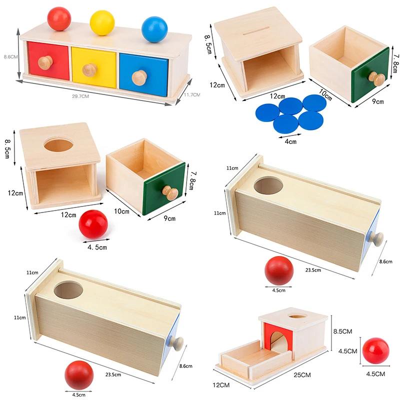 

Wooden Toys Early Education Puzzle Toys Coin Drawer Game Jigsaw Training Brain Drawer Learning Box Teaching Aids