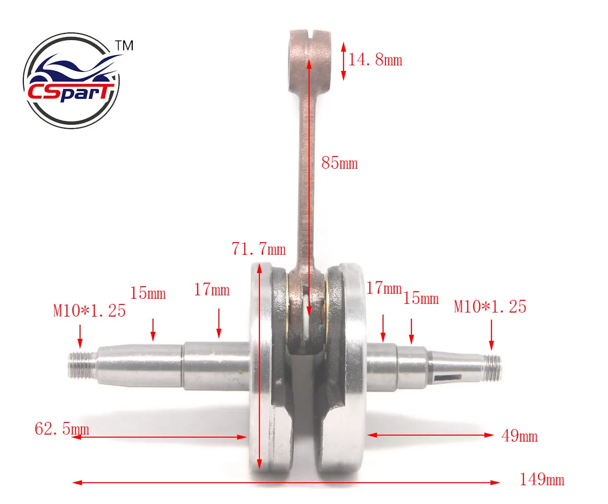 Коленчатый вал для KTM 50 50CC SX Pro Junior Senior Parts (04 08)|parts crankshaft|50 ktm sxjunior pro |
