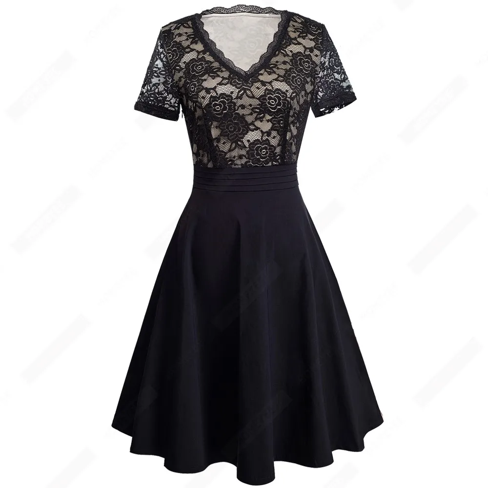 Женское винтажное кружевное платье туника Элегантное повседневное Платье