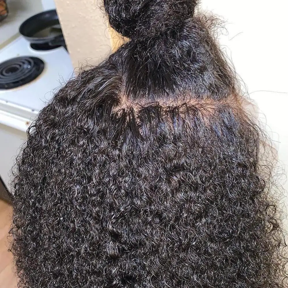 Афро кудрявые вьющиеся парики короткий Боб 13*4 кружевные передние человеческие