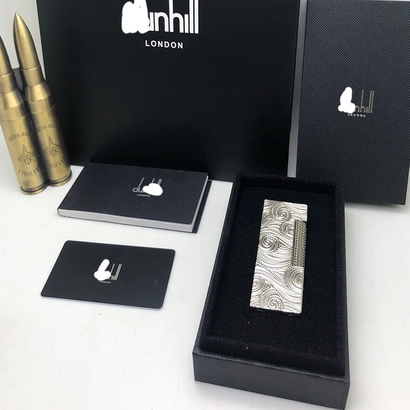 

100% new vintage dupont gas lighter gas cigarette lighter polished jet gasoline flint lighter metal gas lighter