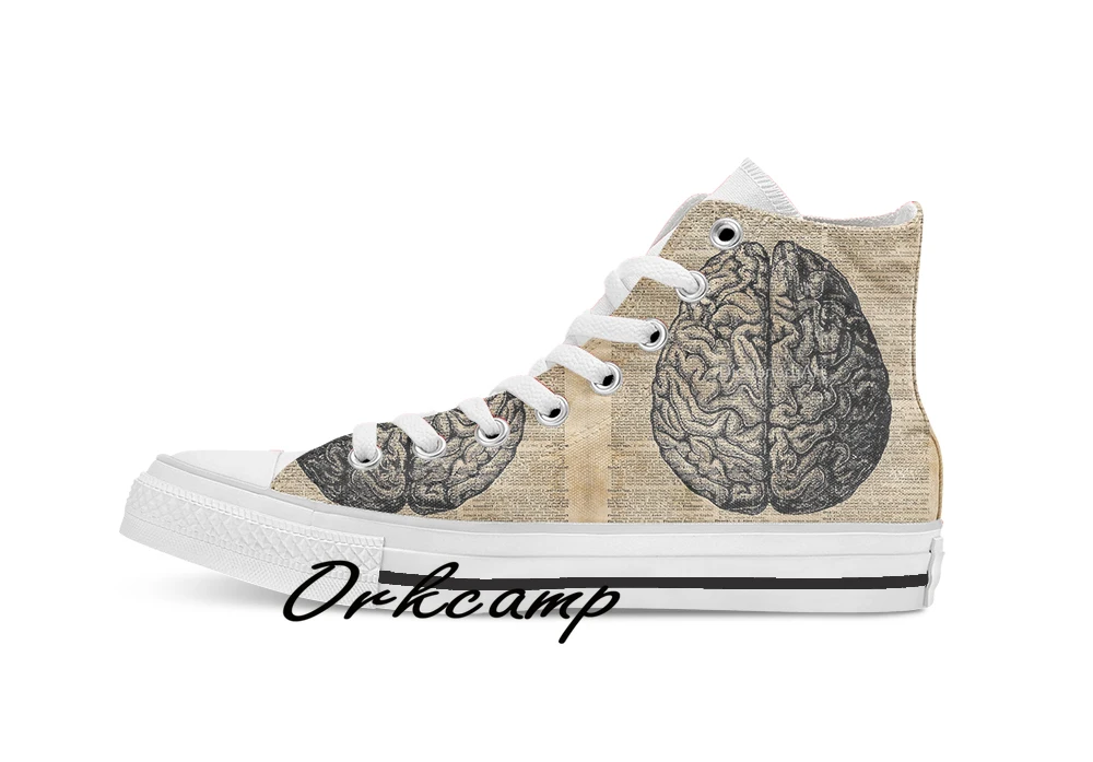 Винтажная Мужская анатомия иллюстрация мозга словарь книга искусство страниц на