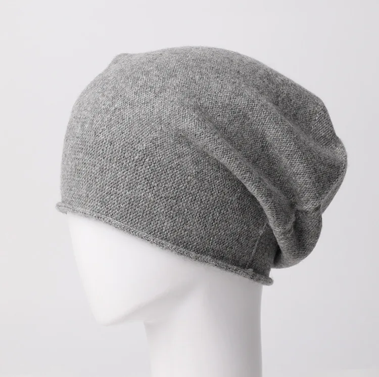 Зимняя кашемировая шапка для женщин Beanie хип хоп милые кашемировые шляпы, зимние шапки женский широкий берет-Боб Gorro Feminino