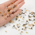 100 шт.лот, застежка, фурнитура, 4x7 мм, Шариковая цепочка, обжимные концевые бусины, соединительные компоненты, аксессуары для изготовления ювелирных изделий сделай сам