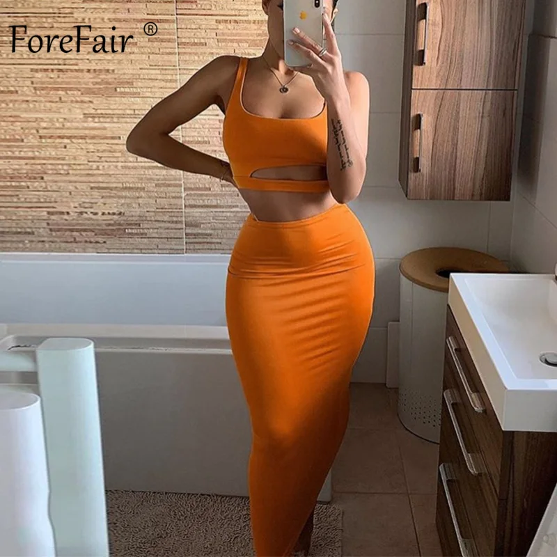 Женское облегающее платье с вырезами Forefair однотонное Клубное открытыми плечами