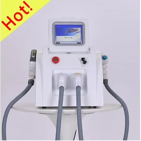 Cheap Desktop 2 in 1 IPL laser haar entfernung und Nd Yag laser tattoo entfernung maschine