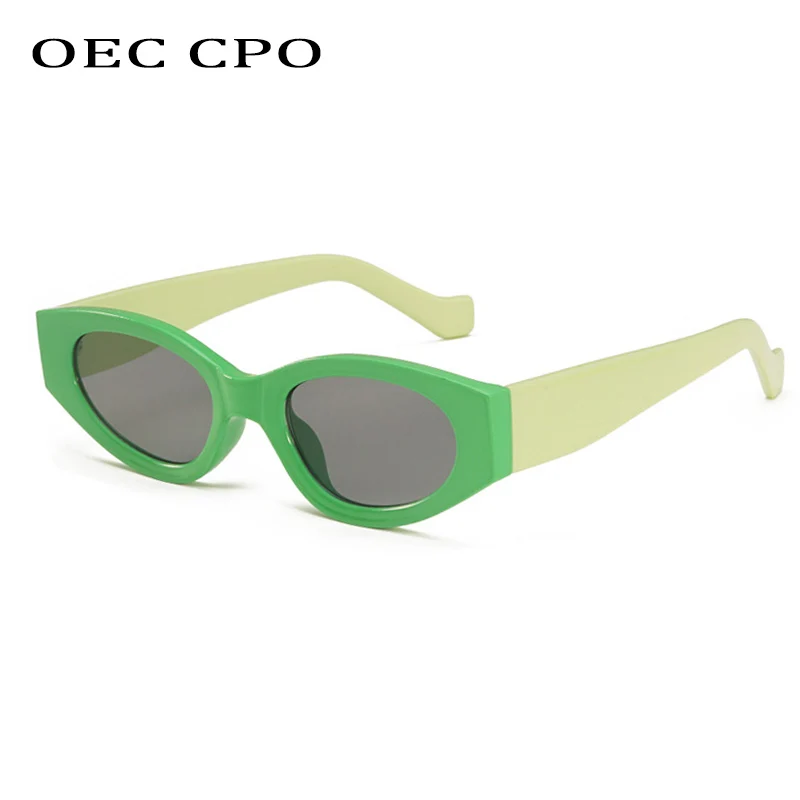 Женские/мужские солнцезащитные очки OEC CPO в металлической оправе цвет