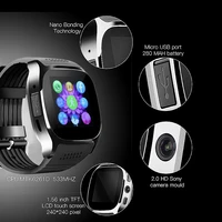 cool t8 sport bluetooth smart watch support sim tfcard 2 0mp camery wearable devices with camera call for android