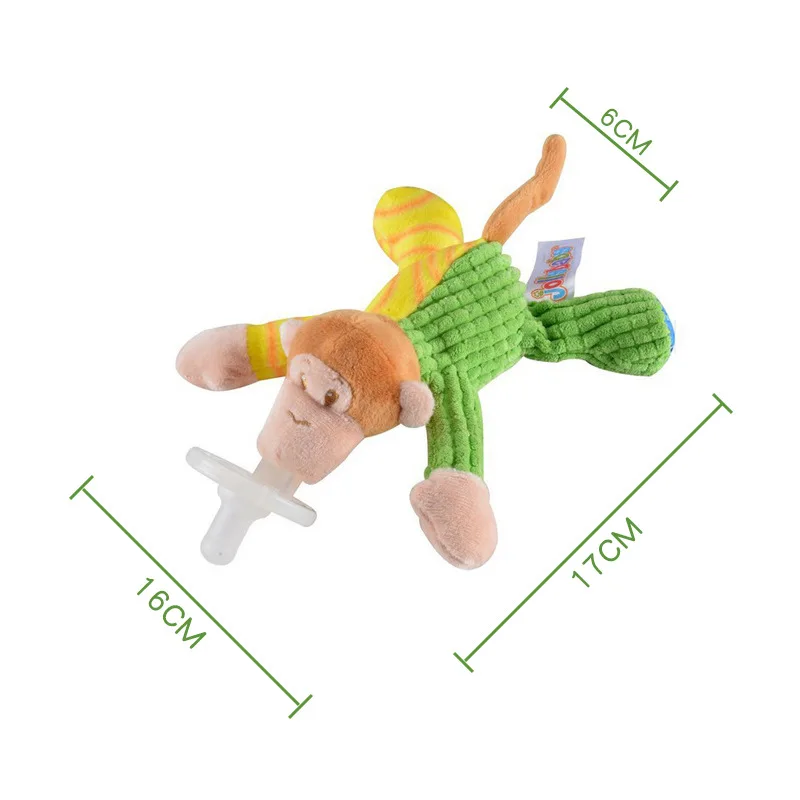 Детские соски-пустышки силиконовый Ниблер плюшевые ниппель Соска-пустышка