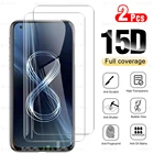 2 предмета в комплекте, полный чехла zenfone 8 чехол из закаленного стекла для asus zenfone 8 zenfone8 защитное стекло hd пленка для сенсорного экрана с защитой от царапин Защитные пленки 5,9