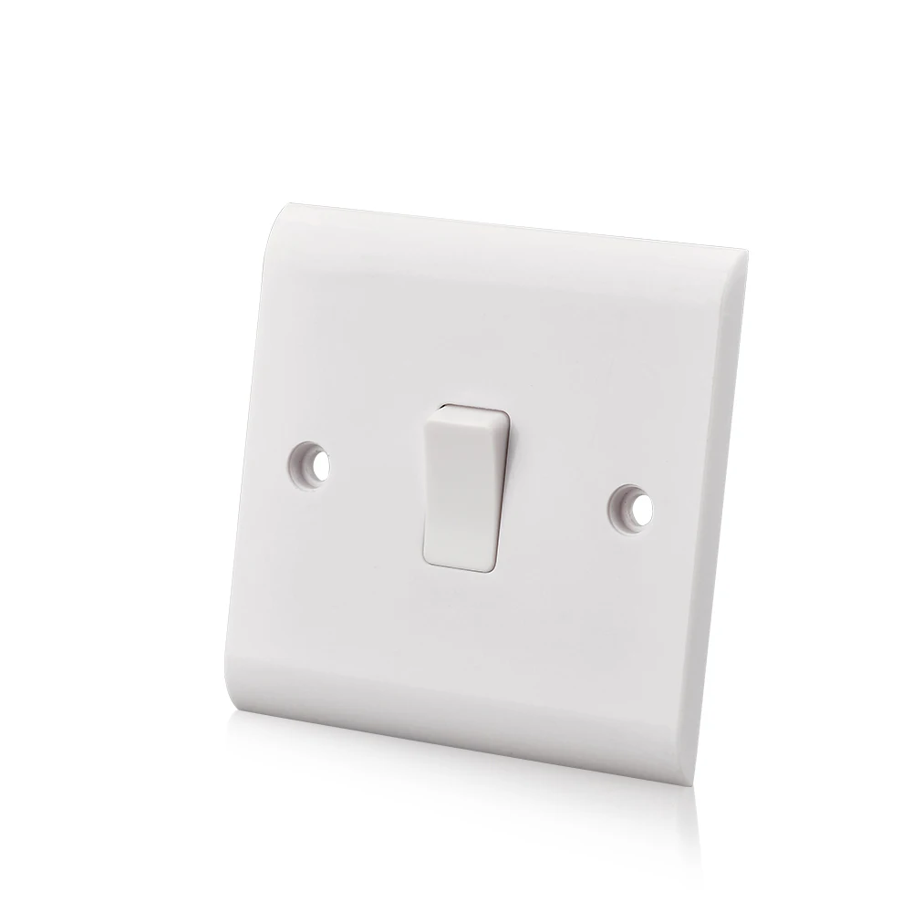 Кнопка великобританская настенная светильник переключатель 10A 1 местный