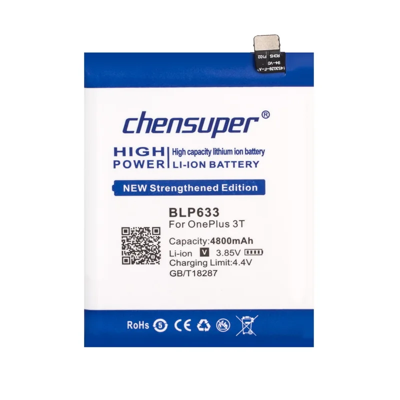 Новый аккумулятор chensuper BLP633 для OnePlus 3T A3010 1 + телефона 3|Аккумуляторы мобильных