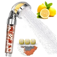 bathroom aroma shower head vitamin c lemon scent anion high pressure saving water fragrance filtration hand held bath faucet