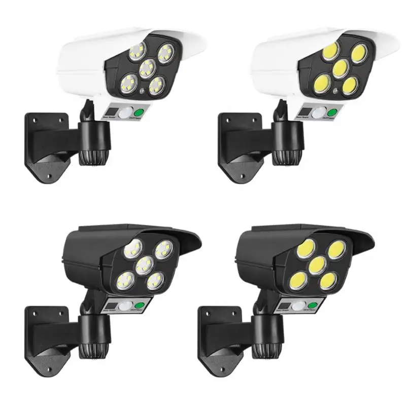 

Solar LED Street Light Outdoor Realistic Looking Solar Monitoring Lamps Human Body Sensor Outdoor Lighting Garden Coundyard Lamp