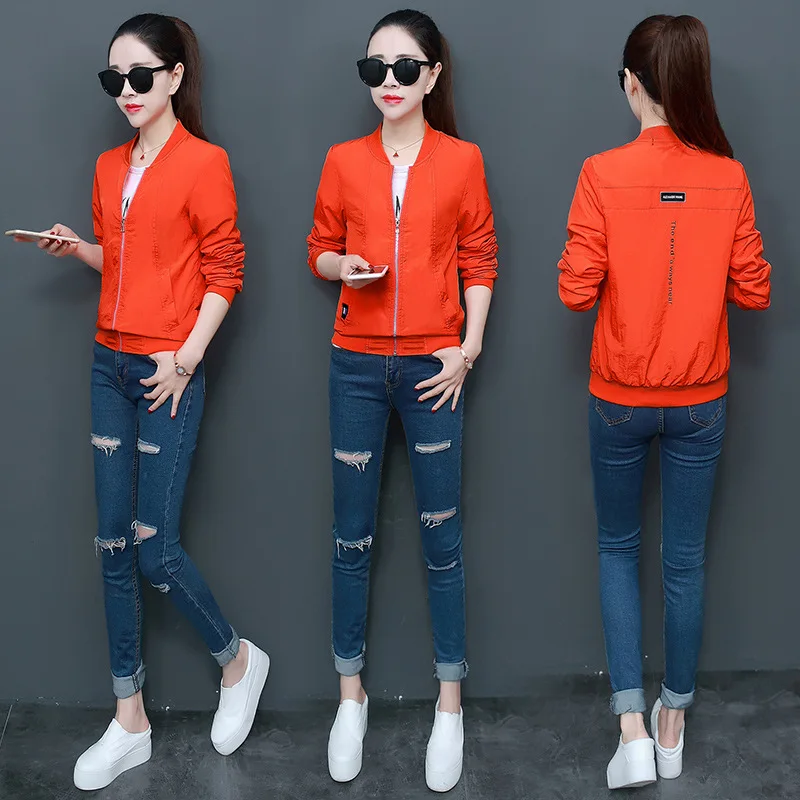 Бейсбольная Куртка женская короткая стильная Свободная верхняя одежда с