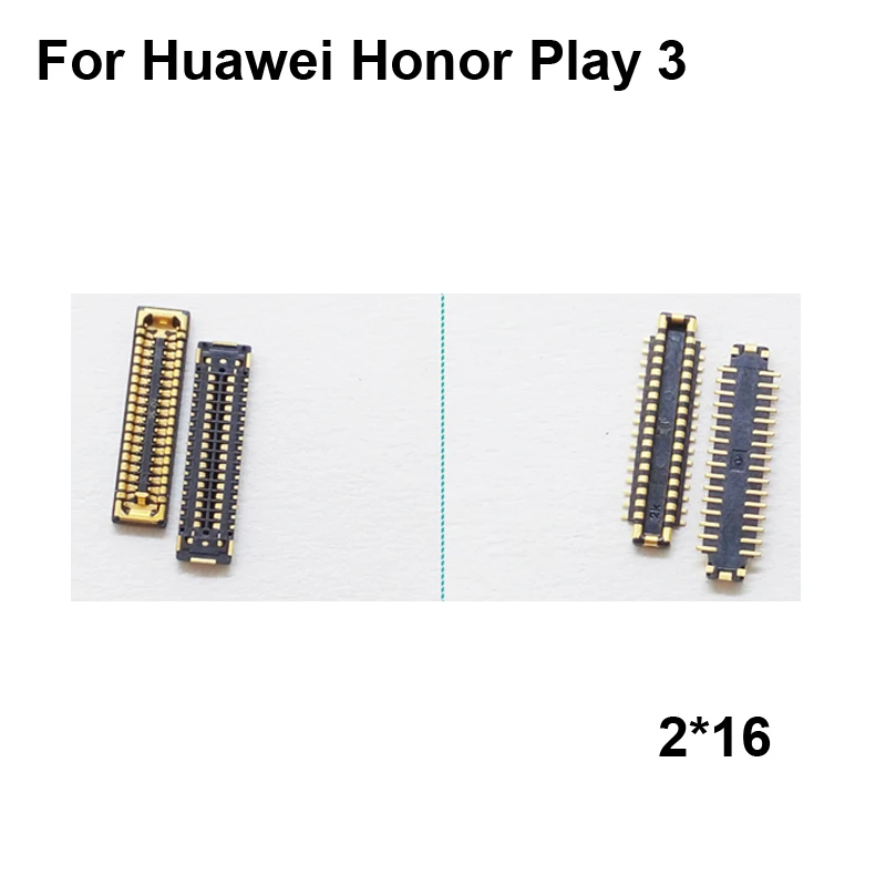 Соединитель FPC для Huawei Honor Play 3, 2 шт., ЖК-дисплей, экран на гибком кабеле, материнская плата для Huawei Honor Play3