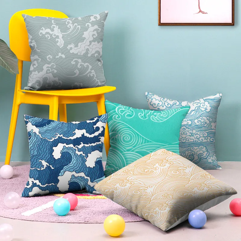 

Fuwatacchi Classic Landscape Print Cushion Cover Decorative Pillow Cover Ukiyo Art Pillowcases For Home Decor Sofa Throw Pillows