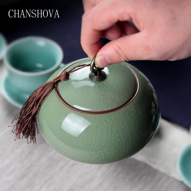 CHANSHOVA Традиционный китайский керамический чайный ящик герметичный влагостойкий