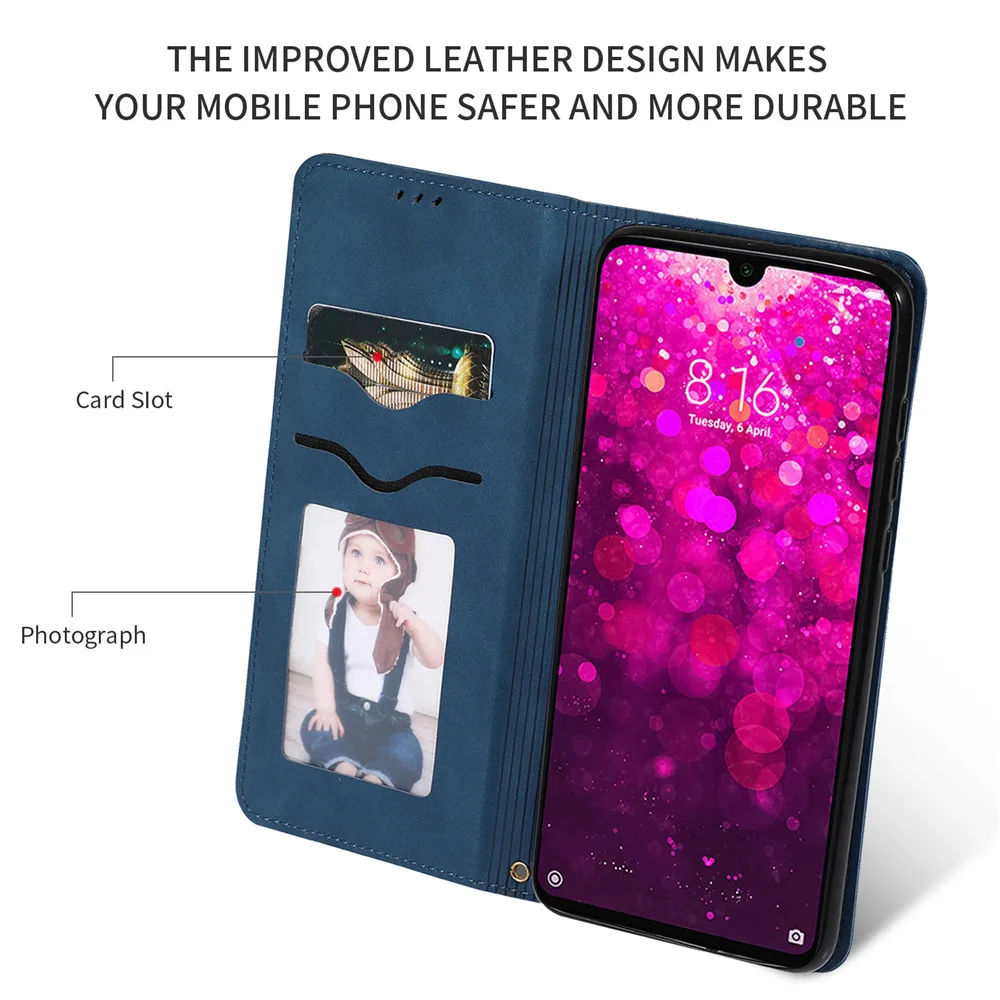 Магнитный флип-чехол для Xiao mi Red mi Note 8, 7, 6, 8 T, mi 9 Se, Xao mi 9t Pro, роскошный кожаный чехол-бумажник для карт, Xio mi Red mi K20 Pro, 7, 7a