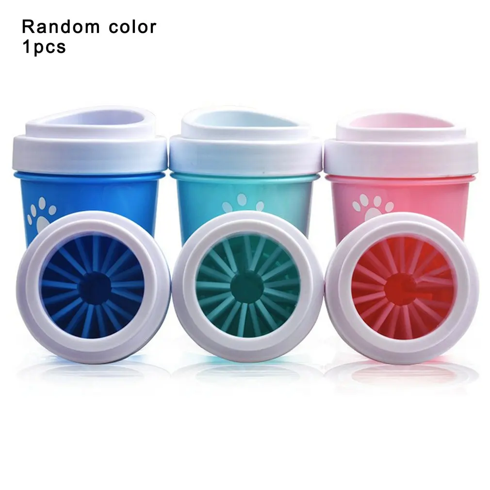 

Новинка, чашка для мытья ног, устройство для мытья ног собаки, товары для ухода за ногами собаки и очистки, силиконовая чашка с щетиной, легко...