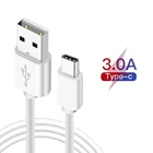 Кабель USB Type-C для быстрой зарядки 4,0 QC 3,0, зарядный кабель для Xiaomi, Samsung, Huawei, USBC, провод, шнур, телефонные зарядные кабели