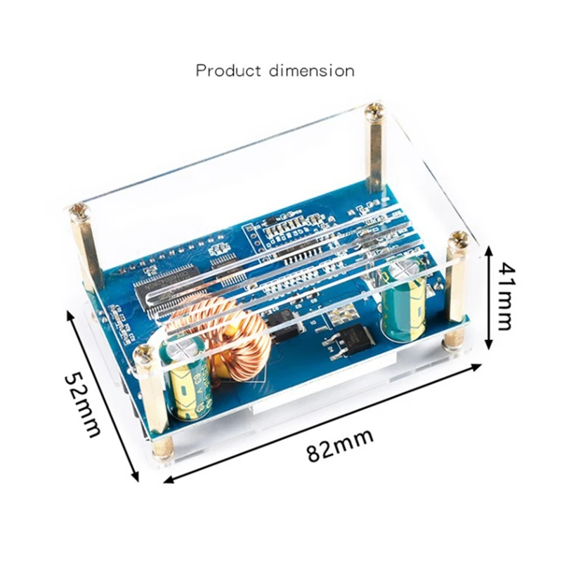 hot dc dc 9 45v to 10 50v 5a step up power supply module adjustable boost adapter cvcc converter lcd display with case free global shipping