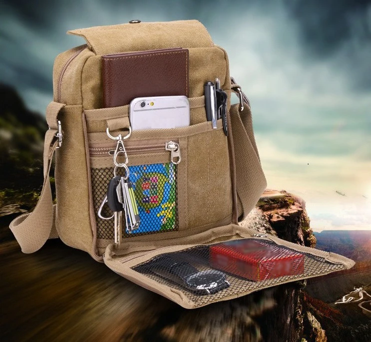 Сумка мессенджер холщовые сумки мужская дорожная сумка уличная