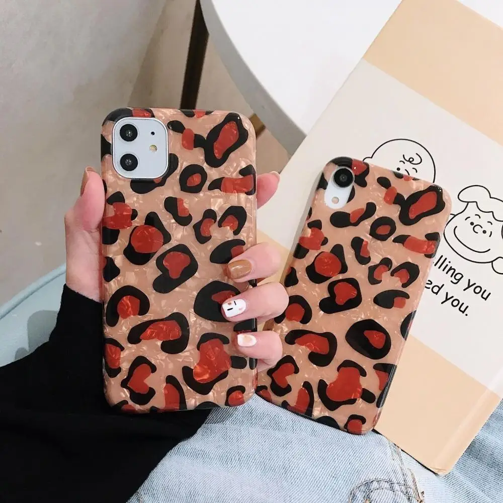 

phone cases for iphone 11pro max 11 case funda iphones xr x xs 7 8plus Leopard TPU soft back cover stranger things phones cases