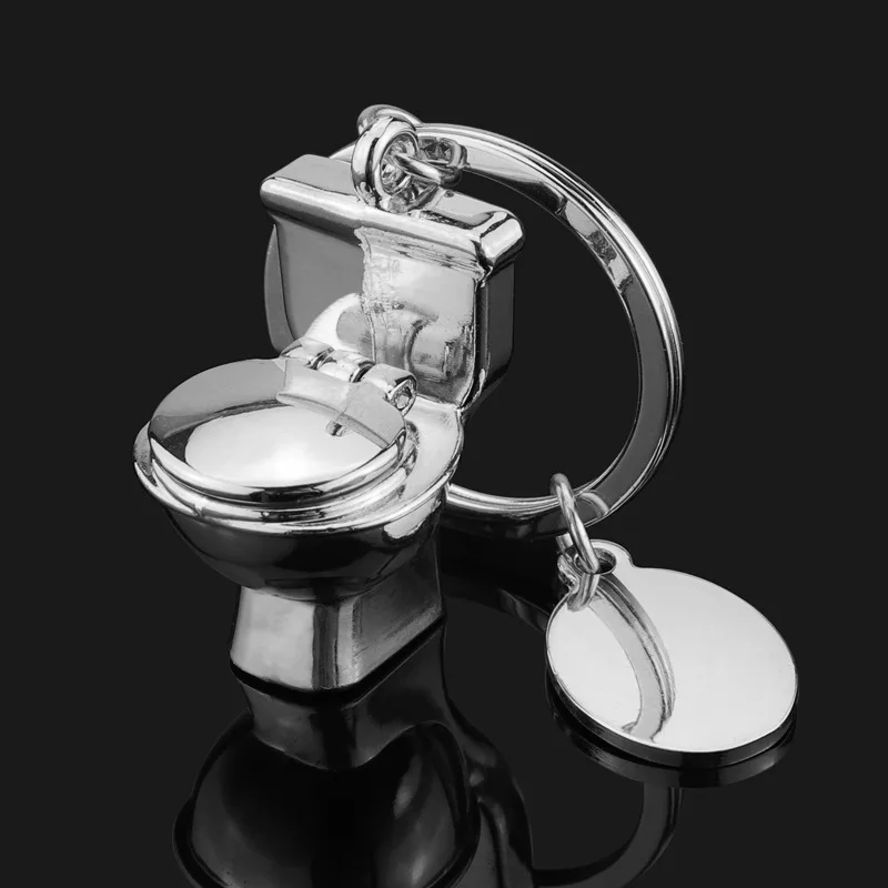 Новинка брелок Mini Cute с унитазом Color Friend забавный подарок кольцо для ключей крутой