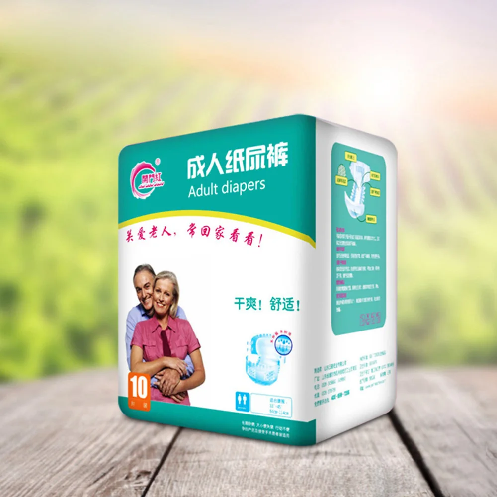 

10 Sheets Adult Diapers Elderly Unisex Diapers Thickening Adutls Disposable Pants for Old Peple Use White Size