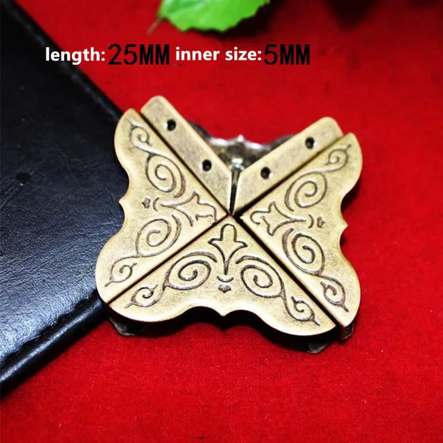 20 шт. бронзовые Защитные уголки для альбомов 25 мм 5 мм|Угловые кронштейны| |