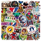 VANMAXX 50 шт. рок-группа Grateful Dead водонепроницаемые наклейки виниловые наклейки для ноутбука холодильника багажа гитары автомобиля