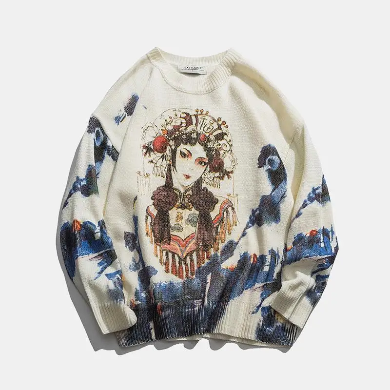 

Men's clothes in winter, Hong Kong style, fashion, loose Japanese sweater, Korean sweater, couple