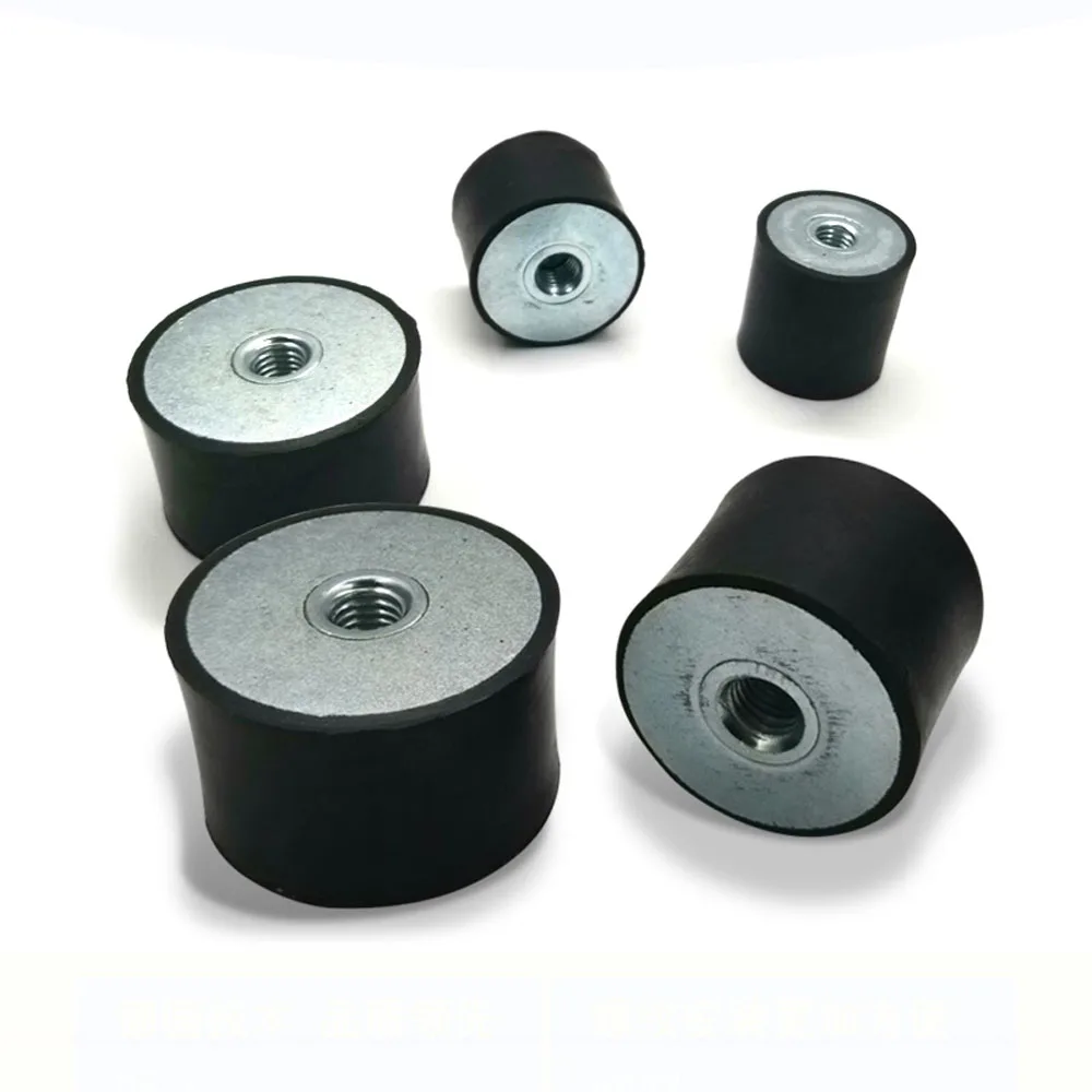 

1pcs M8 M10 M12 Female Thread Rubber Mount Dia 30/40/50/75mm Metal Anti Vibration Bobbin Isolator Damper Type DD