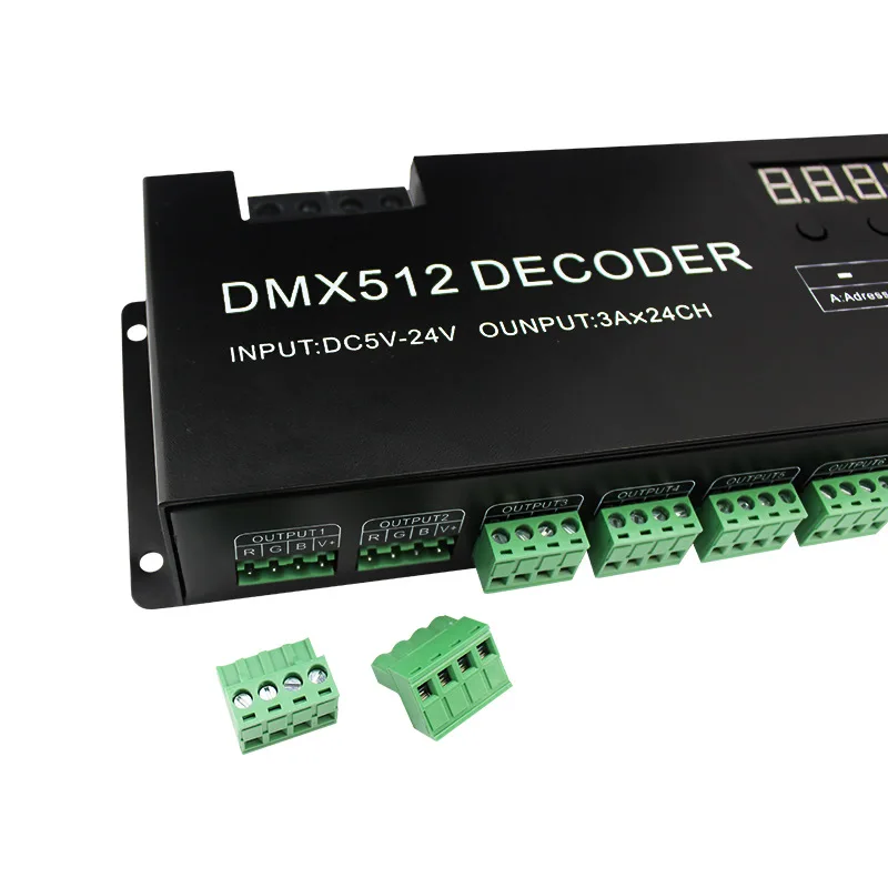 24 канала Dmx декодер Dmx512 постоянное напряжение Ch Cv ШИМ 3а X 24channel|Цифро-аналоговые