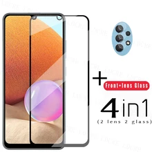 4-in-1 Tempered Glass For Samsung Galaxy A32 Glass For Samsung A32 A52 A72 A03s A52s A21s A22 A12 A13 Screen Protector Lens Film