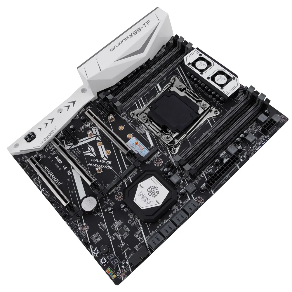 HUANANZHI X99 материнская плата в комплекте X99-TF материнская плата с двойным M.2 слотом M.2 wifi cpu 2670 V3 с кулером ram 64G(4*16G) DDR4