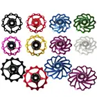 11 13 лет опорное колесо задний переключатель велосипед Подшипник шкив для MTB Горный Дорожный велосипед Алюминий сплав металлическая направляющая подшипника